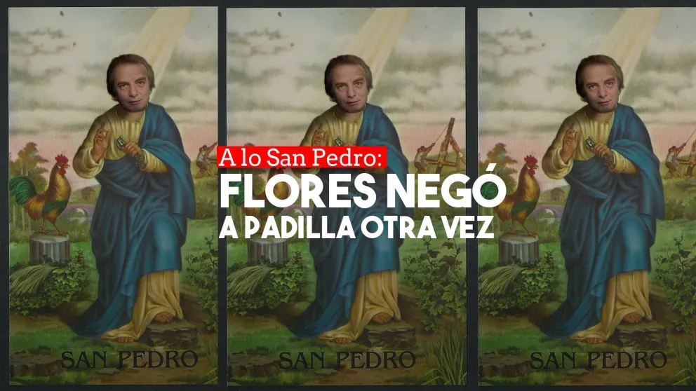 Flores se defendió y volvió a negar a Padilla