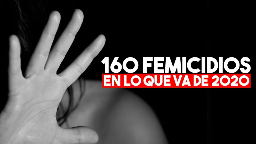 Hubo 160 femicidios en lo que va del año