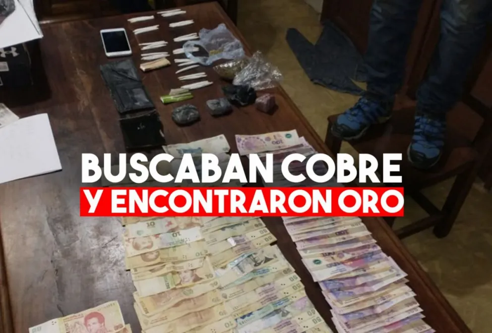 Los buscaban por robo y le encontraron droga, plata y elementos robados