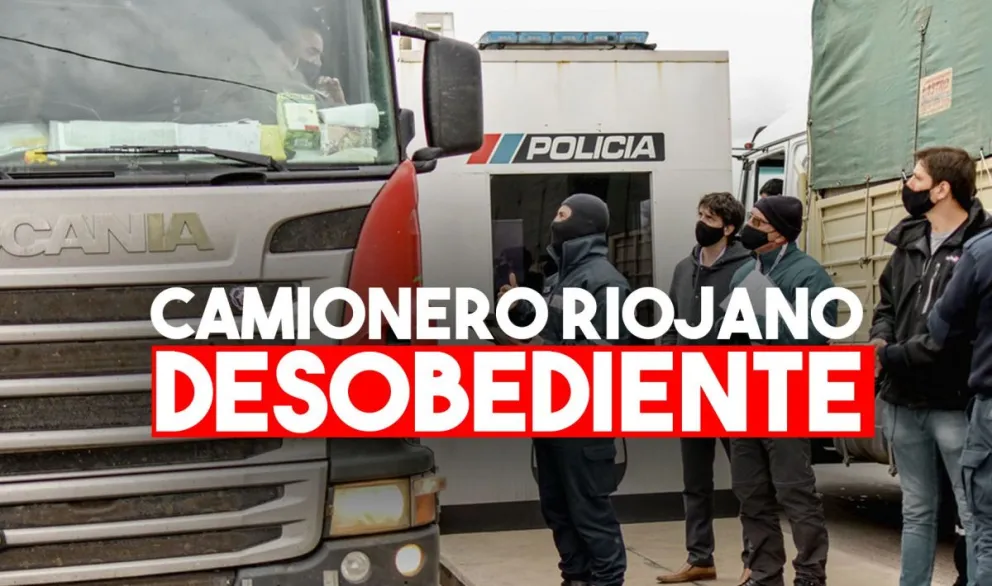 Otra de camioneros: un transportista se bajó del camión como si nada
