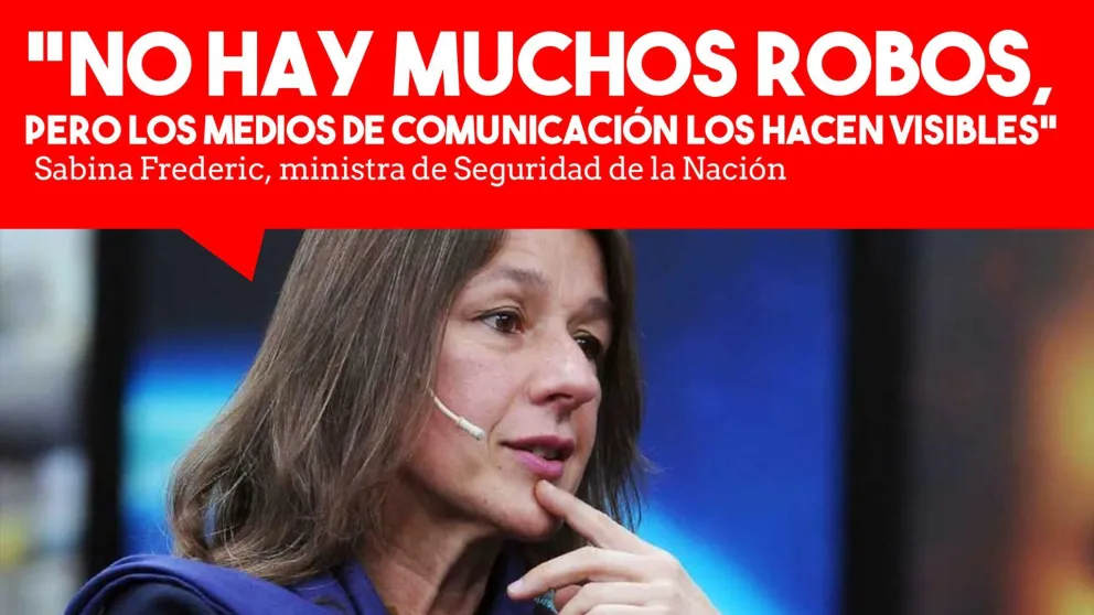 La ministra de Seguridad de la Nación vinculó el aumento del delito con la circulación
