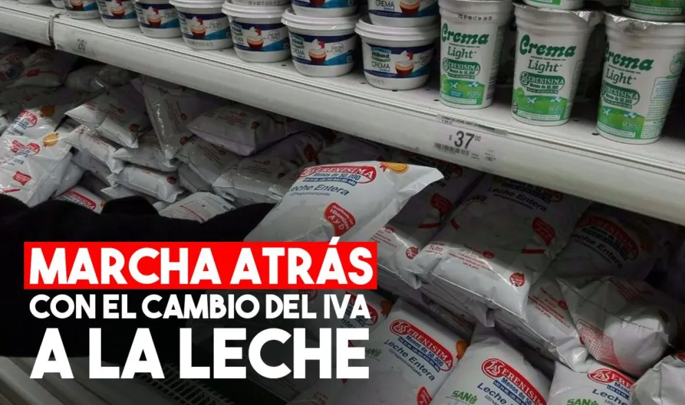 El Gobierno pospuso los cambios del IVA a la leche