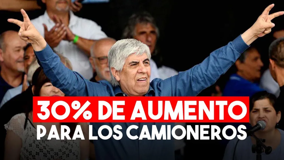 Moyano acordó un 30% de aumento para los salarios de los camioneros
