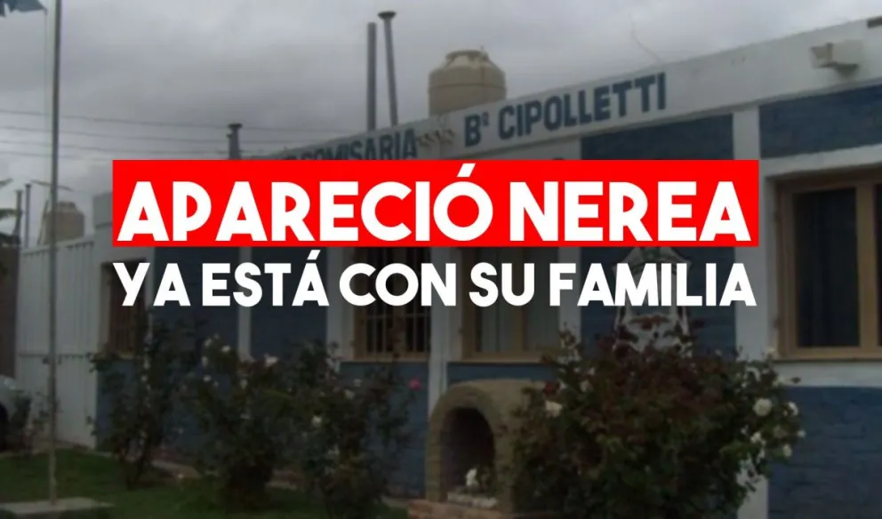 Apareció Nerea, la joven de 13 años que era buscada desde el domingo