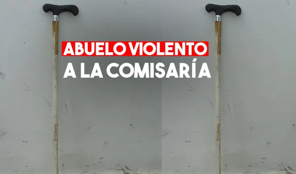 En pleno centro, insultó y golpeó a su mujer con su bastón
