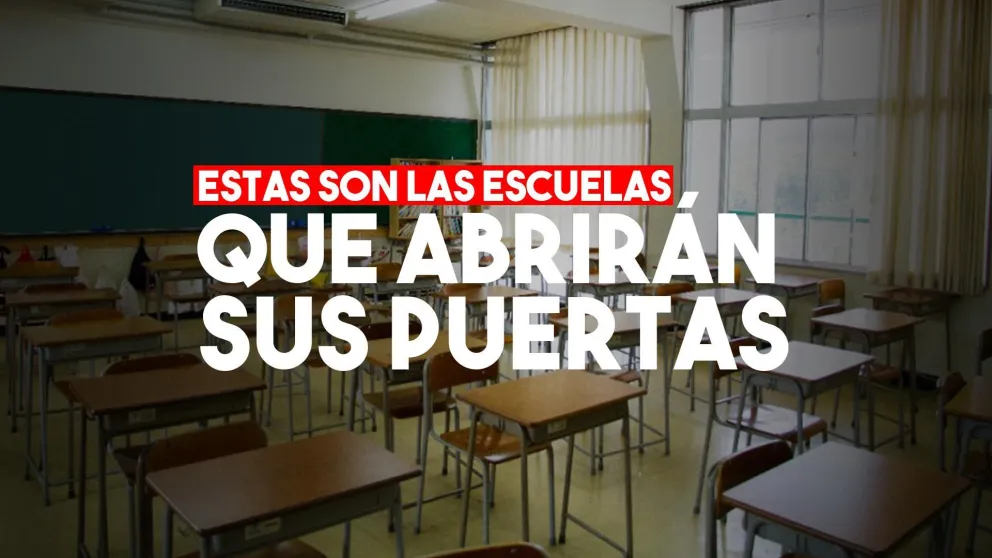 Estas son las escuelas donde regresarán las clases desde el próximo lunes