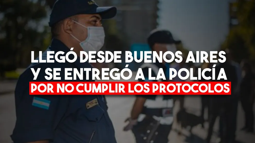 Llegó desde Buenos Aires y sin pasar los controles fue a visitar a su familia