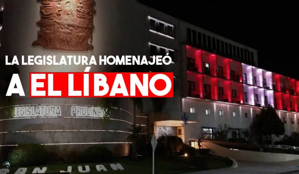 La Legislatura se vistió con los colores de El Líbano