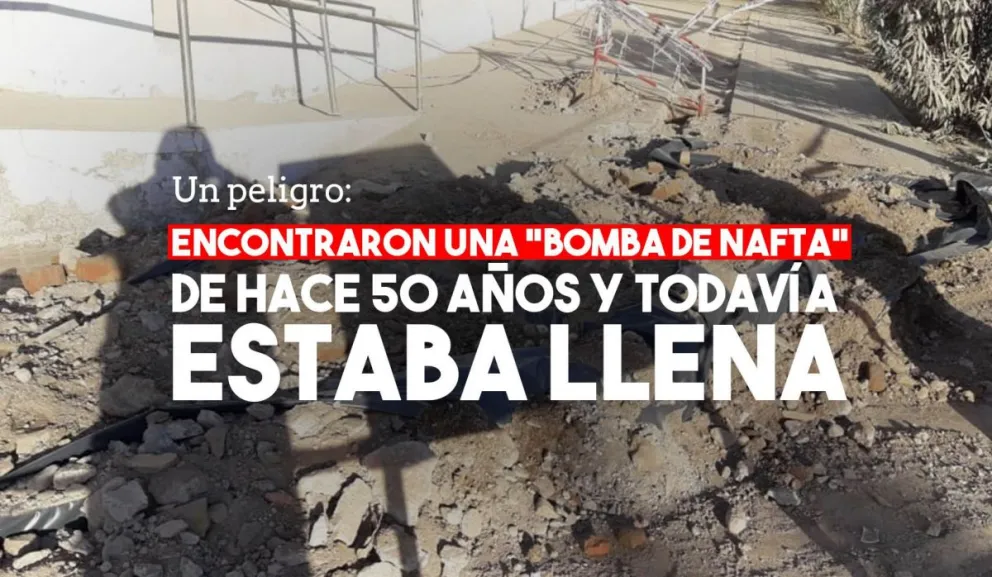 Estaban limpiando la vereda y se encontraron con cisternas llenas de nafta y gasoil