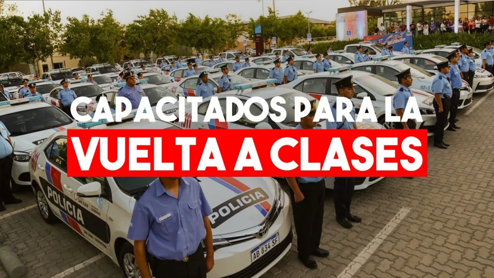 Policía capacitada para la vuelta a clases