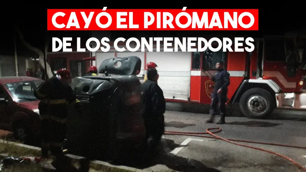 Detuvieron al responsable del incendio de los contenedores
