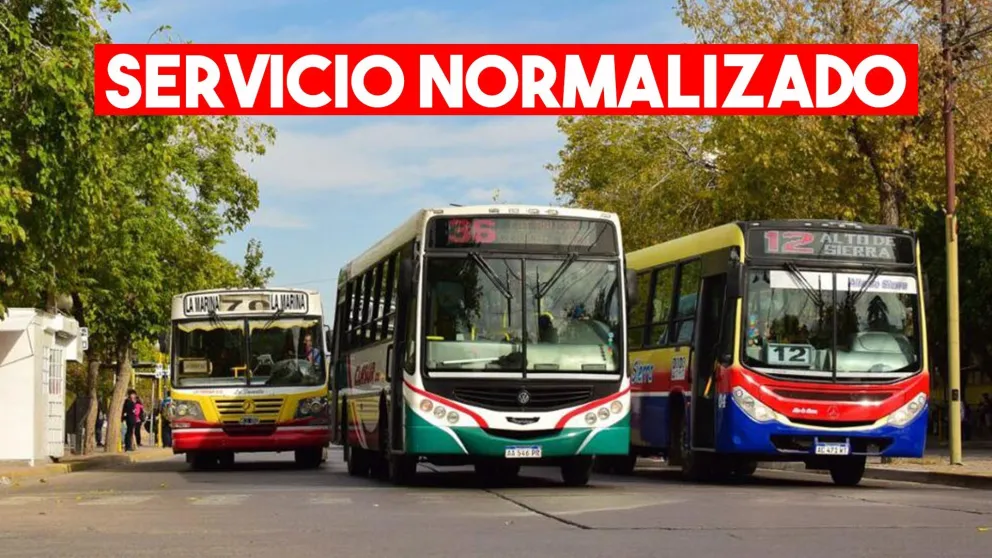 Todas las líneas de colectivos ya funcionan con normalidad
