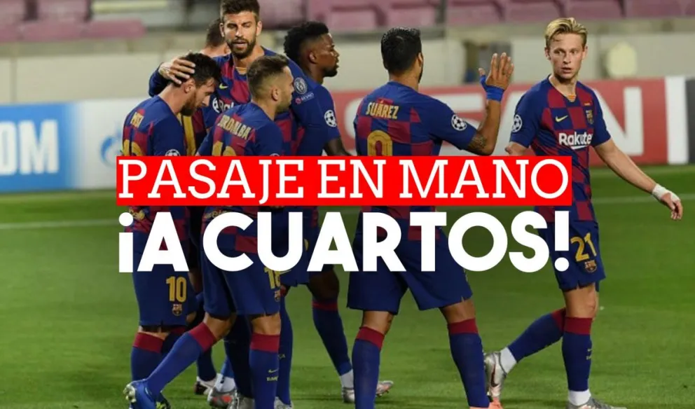 El Barcelona venció al Napoli y se clasificó a los cuartos de la Champions