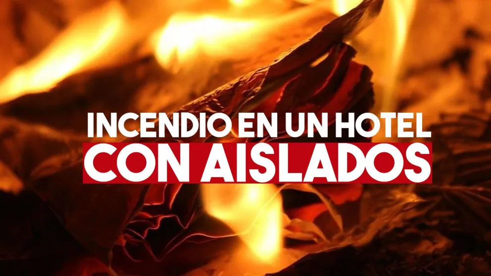 Un incendio en un hotel de aislados terminó con un fallecido