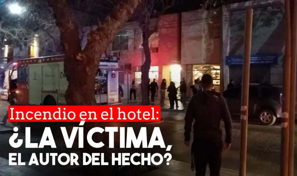 Investigan si el incendio en el hotel lo provocó la víctima