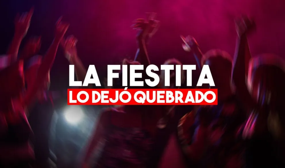 Quiso escapar de una fiesta clandestina por la ventana y terminó quebrado