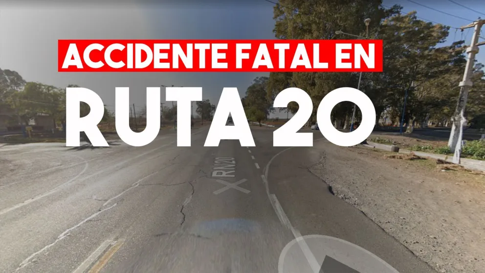 Un accidente en la Ruta 20 dejó un fallecido