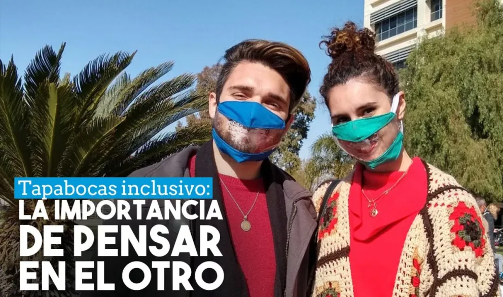 Diseñaron tapabocas inclusivos para la comunidad sorda sanjuanina