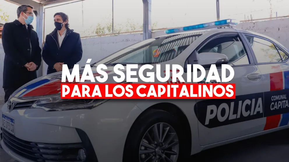 Capital suma patrulleros y videocámaras de seguridad