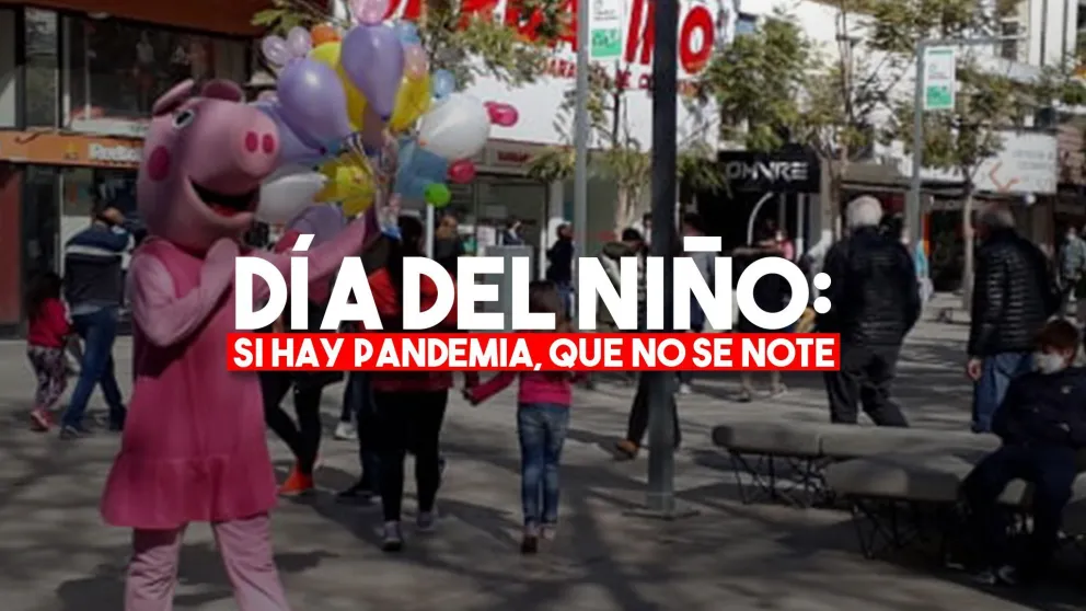 El centro colmado en la previa del Día del Niño