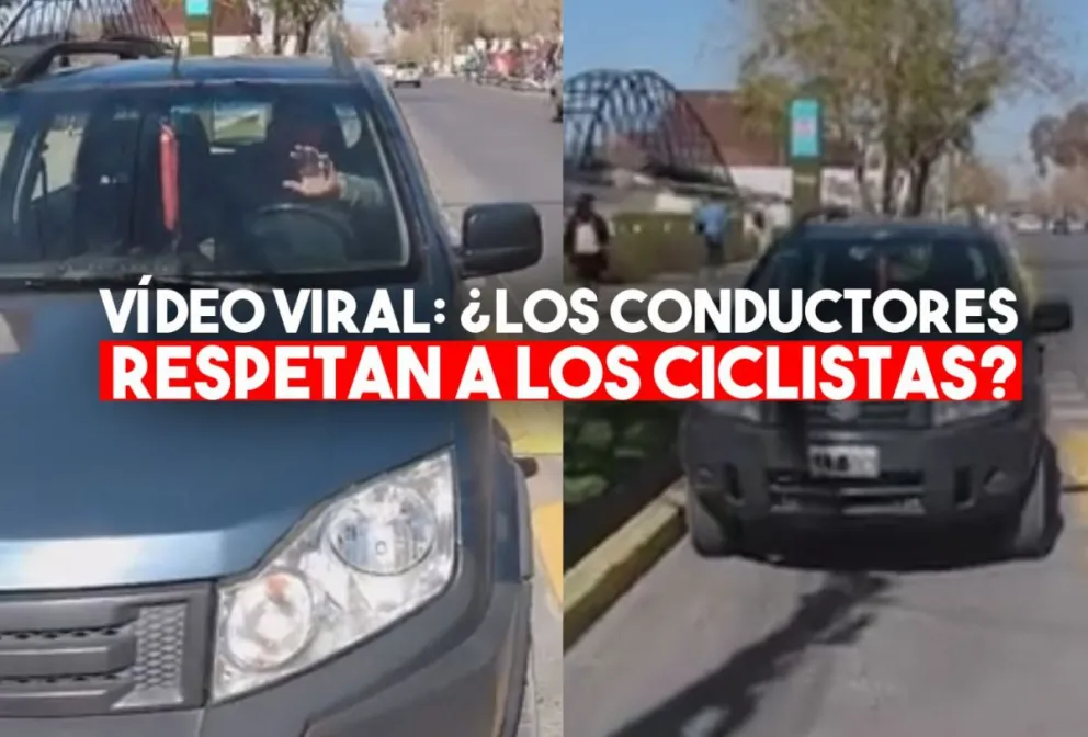 Capital: un ciclista filmó a un conductor estacionado en la ciclovía