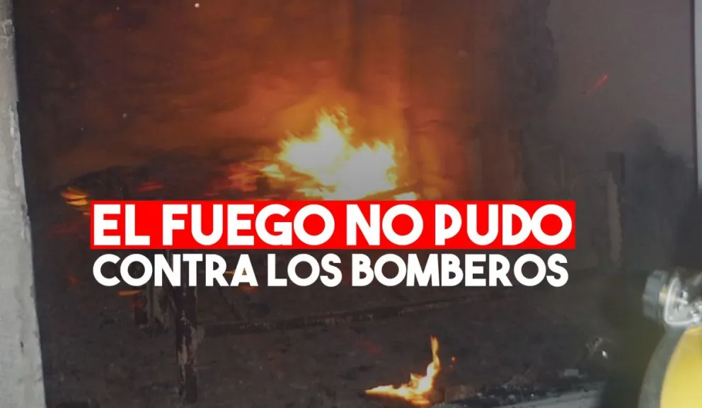 Bomberos lograron apagar el fuego en dos viviendas
