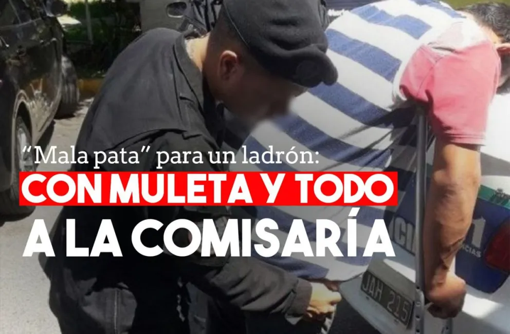Detuvieron a un ladrón en muletas en el Valle Grande
