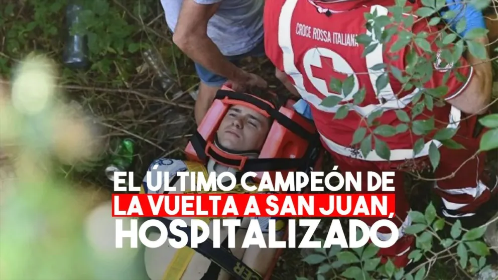 El último campeón de la Vuelta a San Juan cayó desde cuatro metros de altura