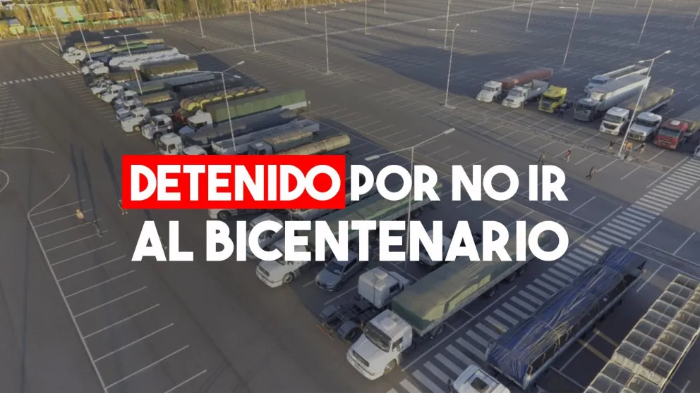 Un camionero quedó detenido por no cumplir el protocolo