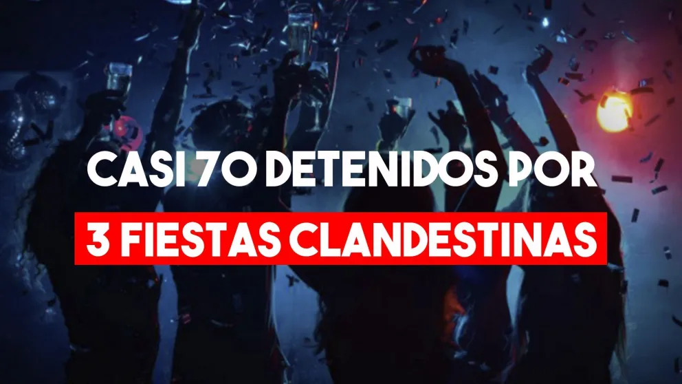 66 jóvenes fueron detenidos anoche por fiestas clandestinas
