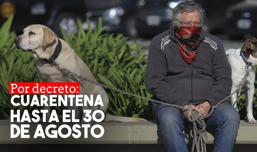 El Gobierno oficializó por decreto la extensión del aislamiento hasta el 30 de agosto