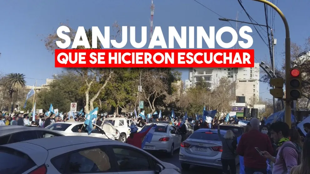 Sanjuaninos se sumaron a la protesta contra el gobierno nacional