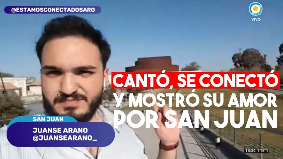 Juanse Arano, un sanjuanino que se lució en la Tv Pública con Goycochea