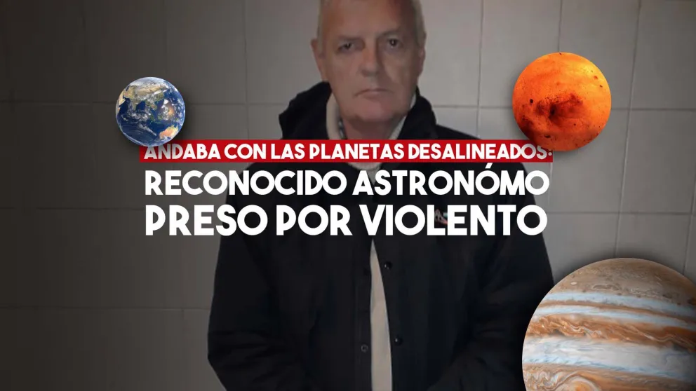 Un reconocido astrónomo sanjuanino preso por golpear a su esposa