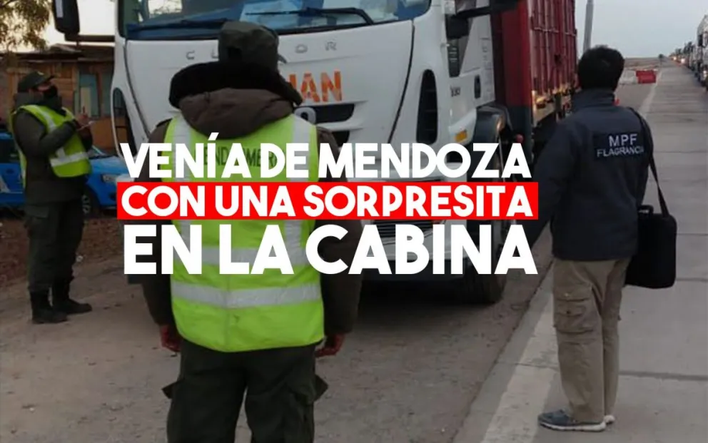 Entró ilegal desde Mendoza y traía a una joven escondida en el camión