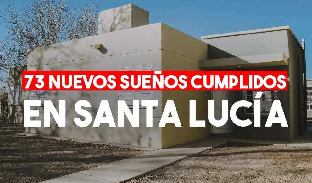 Se entregaron 73 viviendas en Santa Lucía del IPV