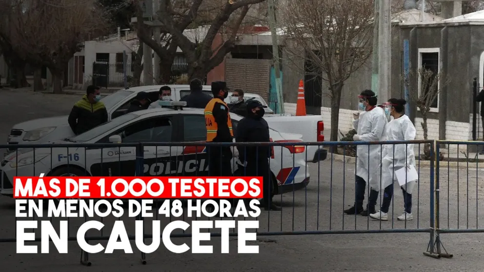 Ya realizaron más de 1.000 testeos en Caucete