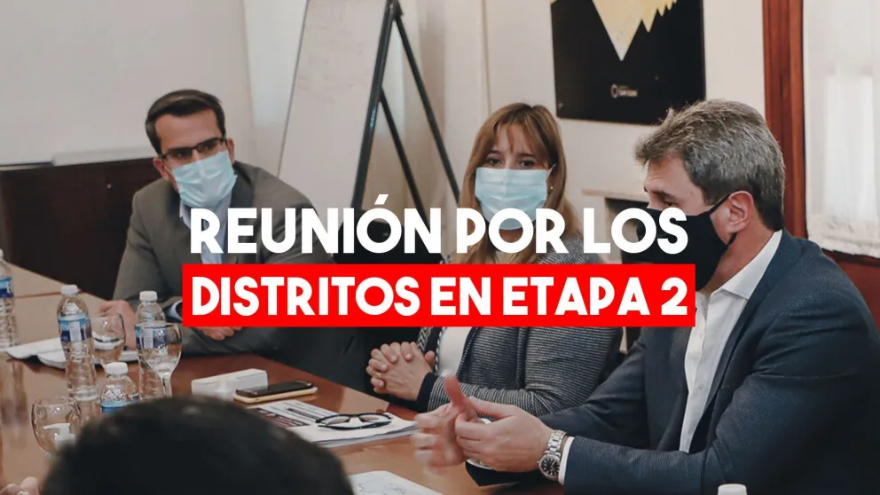 Uñac se reunió con tres intendentes