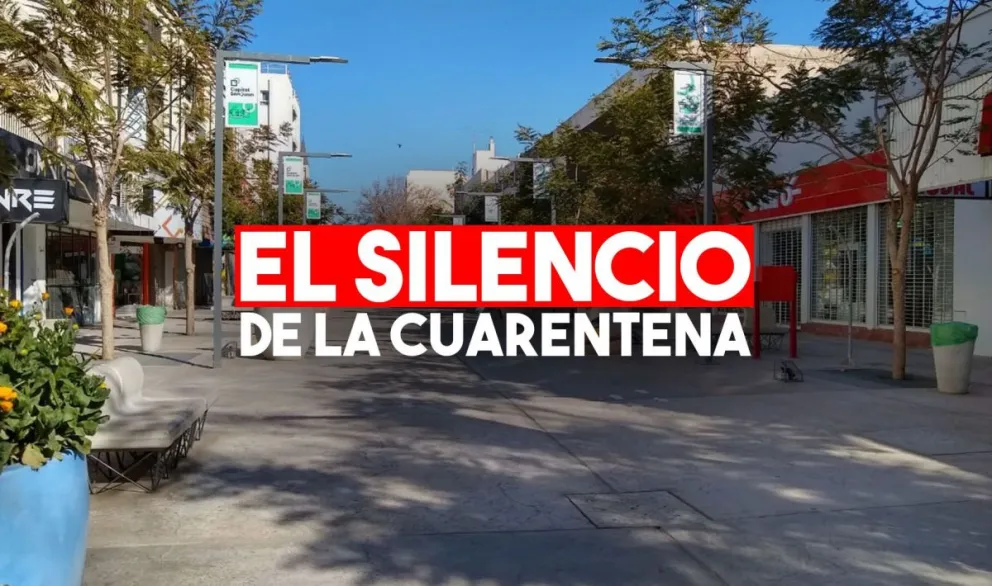 La mayoría de la gente acató la cuarentena y las calles del microcentro se vaciaron
