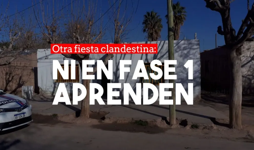 Cuatro detenidos en una fiesta clandestina en Rawson