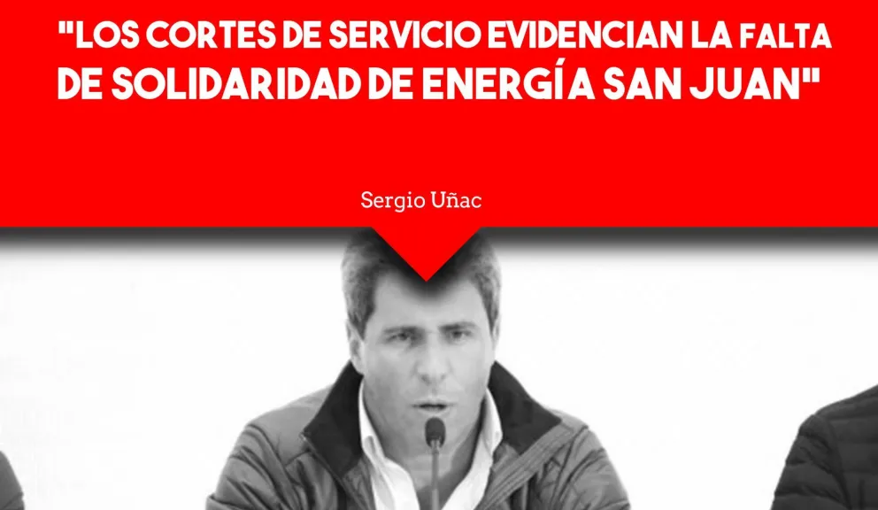 Uñac contra Energía San Juan por los cortes de luz