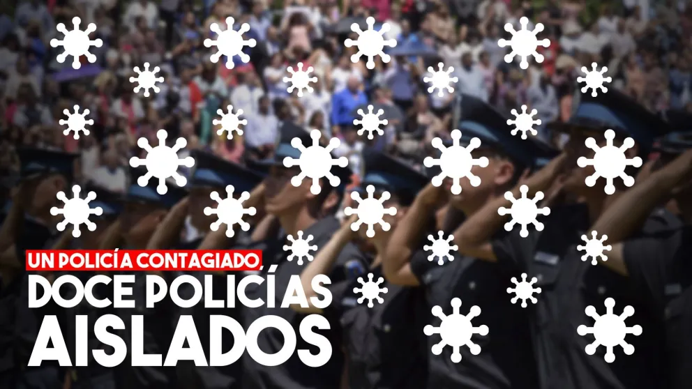 Un policía dio positivo de coronavirus en 25 de Mayo