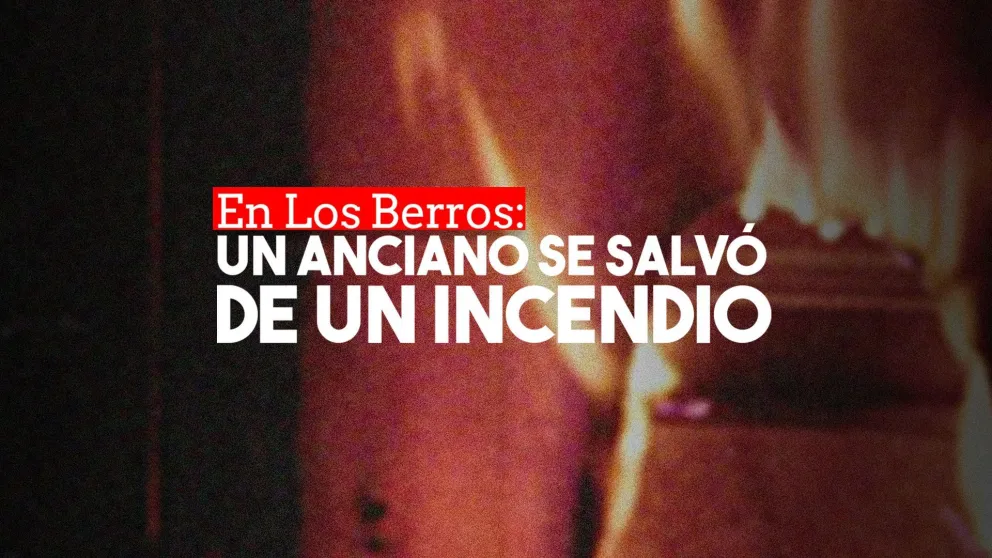 Un leño de una chimenea casi se cobra la vida de un anciano