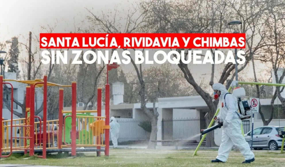 Finaliza el aislamiento de las zonas bloqueadas en Santa Lucía, Rivadavia y Chimbas