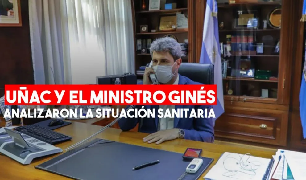 Uñac y Ginés González García analizaron la situación sanitaria de San Juan y el país
