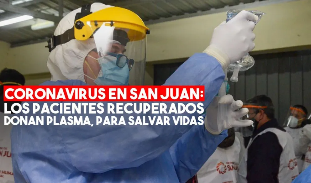 Coronavirus: San Juan tiene 40 personas internadas, dos pacientes graves están recibiendo plasma