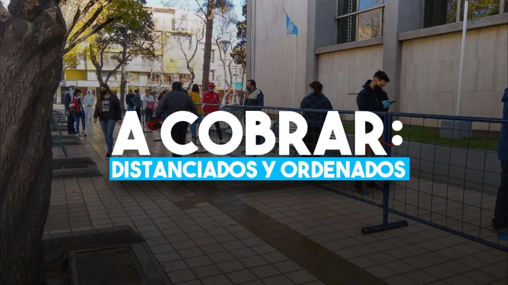 Comenzaron los pagos en bancos con orden y distanciamiento