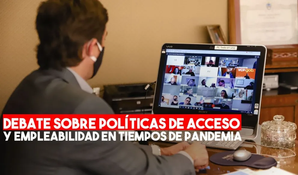 El Intendente de Capital mantuvo una videoconferencia con el Ministerio de Trabajo de Nación