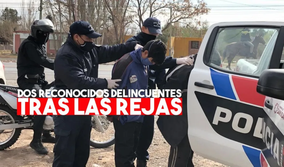 Detuvieron a dos delincuentes de 9 de Julio