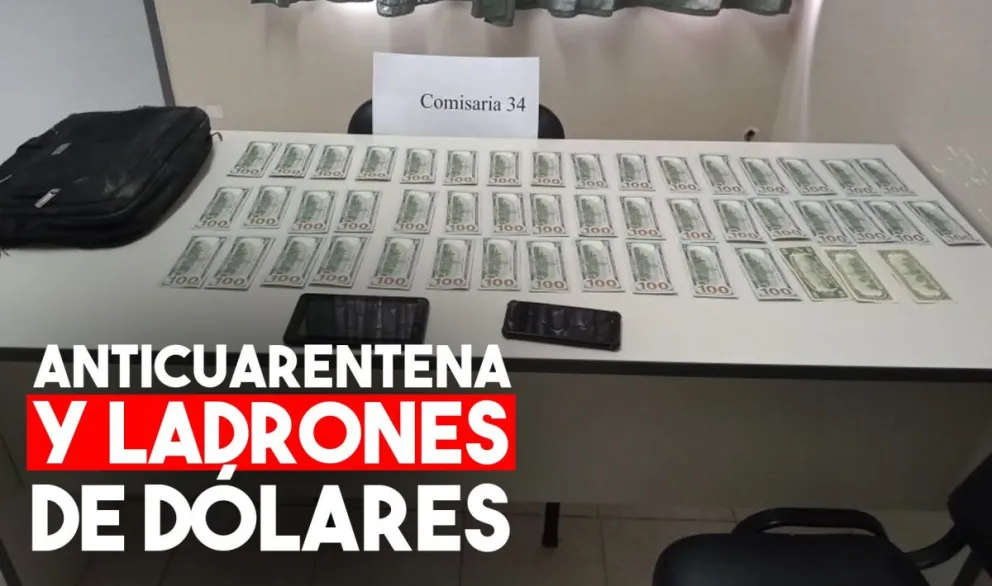 Detuvieron a dos personas por un robo de cinco mil dólares